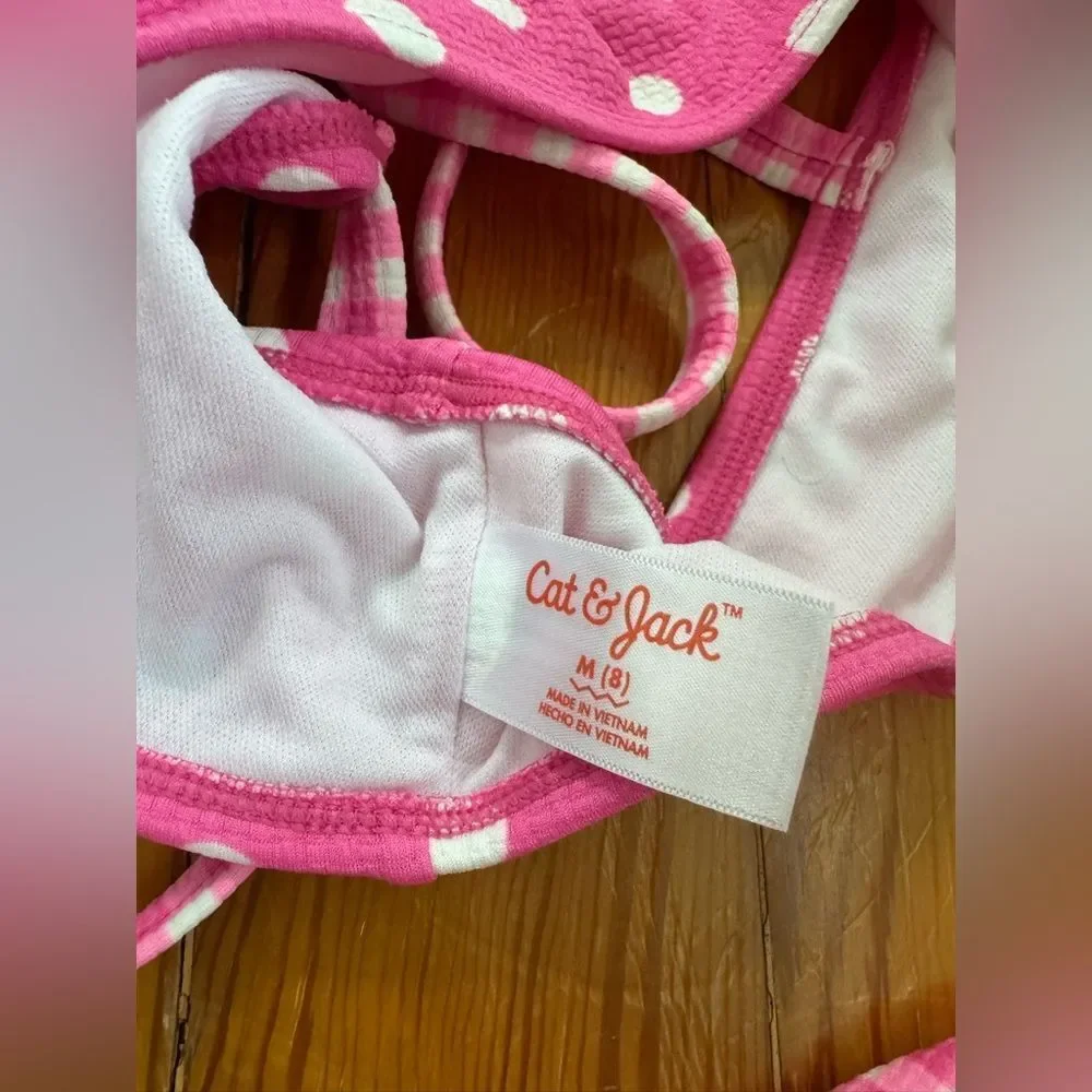 Cat and Jack Pink Gingham Bikini